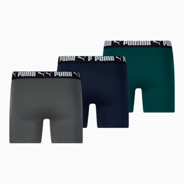 Men's Athletic Fit Boxer Briefs [3 Pack], NAVY / GREEN